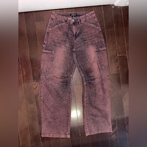 Almost Famous Women's Mauve Jeans Overalls